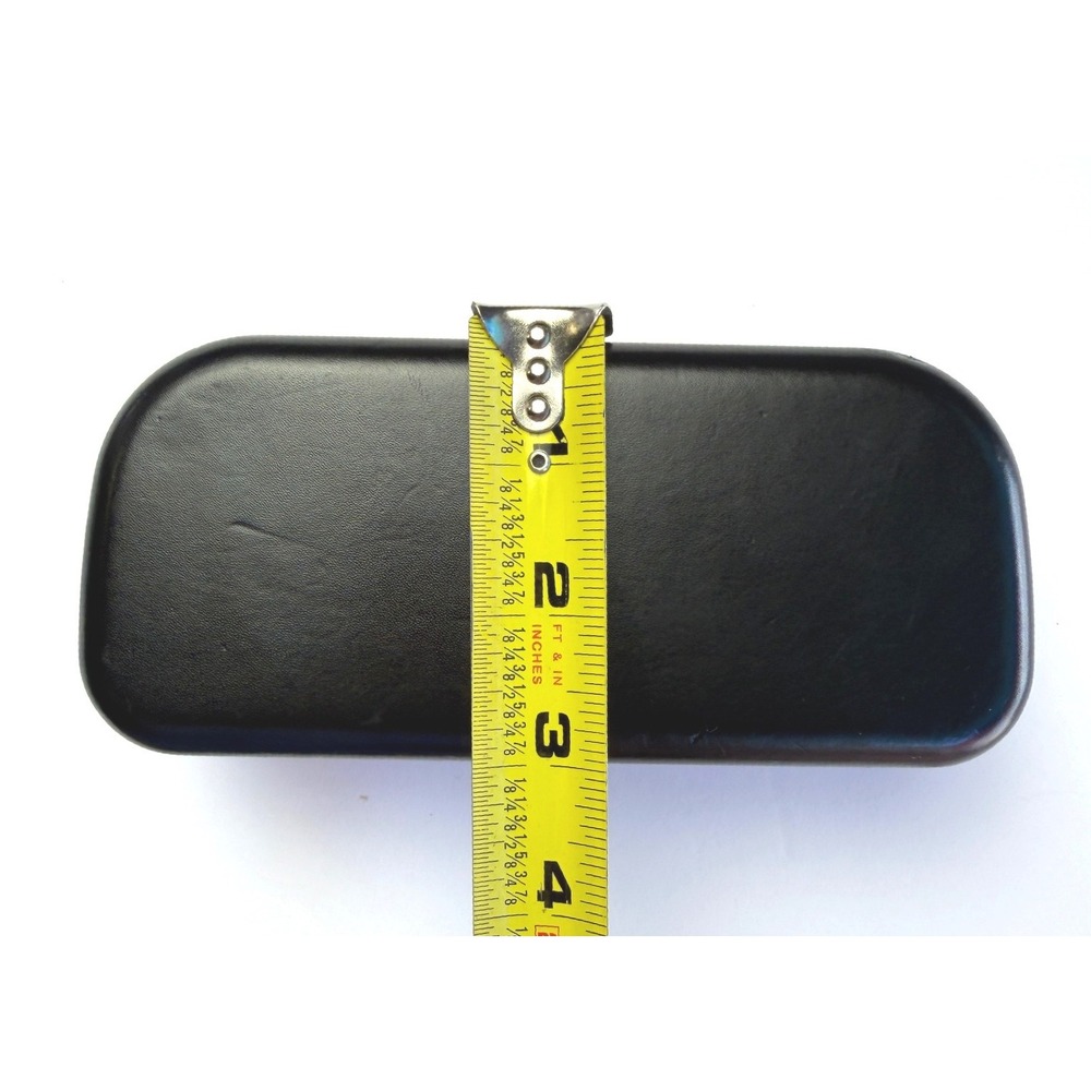 Coach Black Hard Clamshell Sunglasses Eyeglasses Case Logo Designer Minimalist L - Picture 7 of 9
